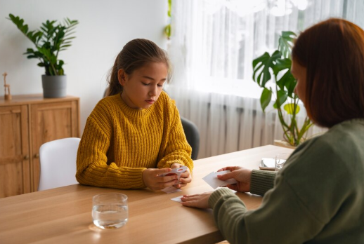 Therapist and client engaged in an individual therapy session, highlighting support for mental health.